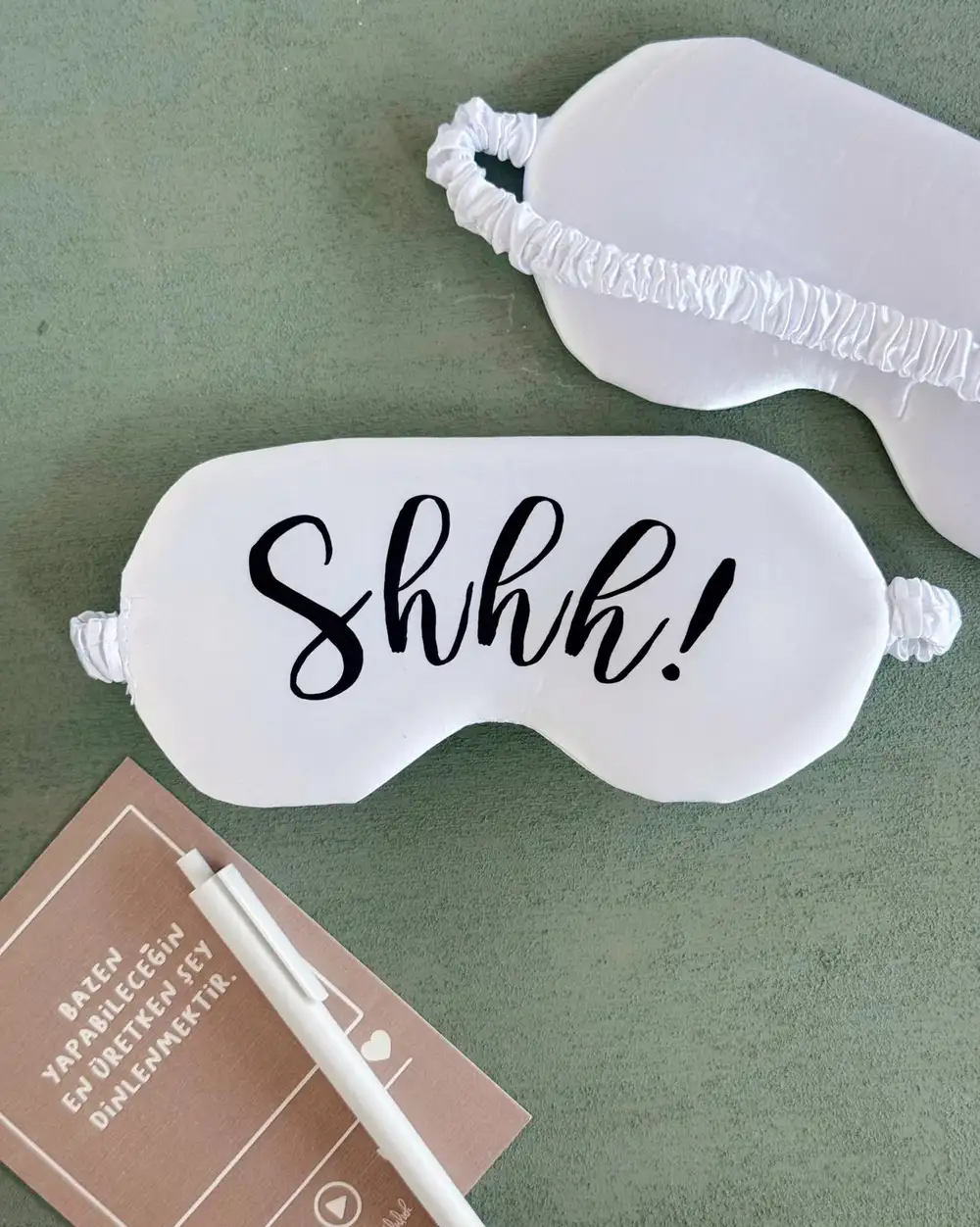 Shhh! Sessizlik Saten Uyku Bandı