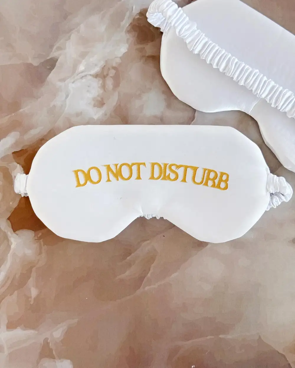 Do Not Disturb Yazılı Saten Uyku Bandı