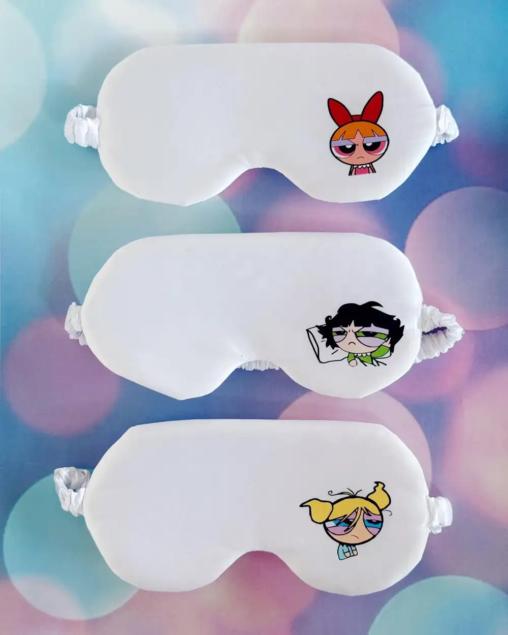 Powerpuff Girls En İyi Arkadaşlara Hediyelik 3lü Saten Uyku Bandı Seti