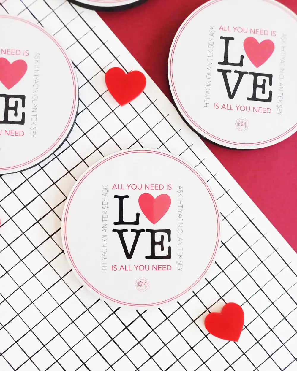 Love Is All You Need Bardak Altlığı