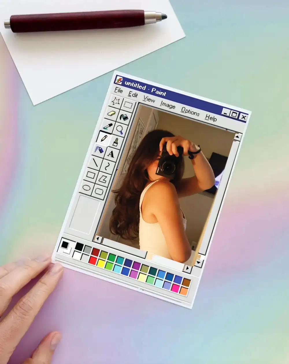 Windows Xp Paint Kişiye Özel Hediye Fotoğraf Baskısı 13x18 cm
