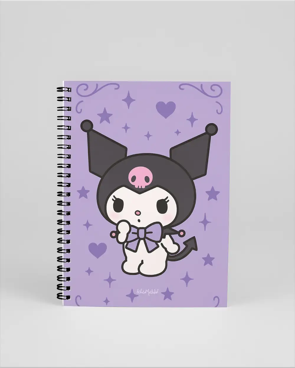 N247 Anime Kuromi Temalı A5 Spiralli Defter