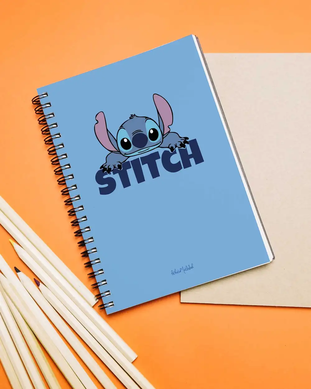 N249 Stitch A5 Spiralli Defter