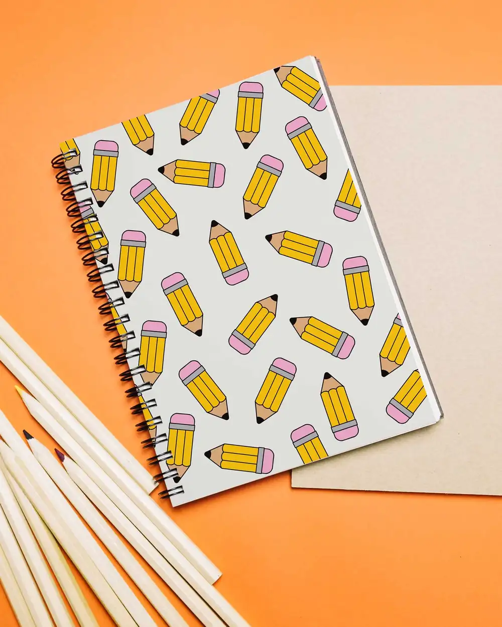 N253 Sarı Kurşun Kalem A5 Spiralli Defter