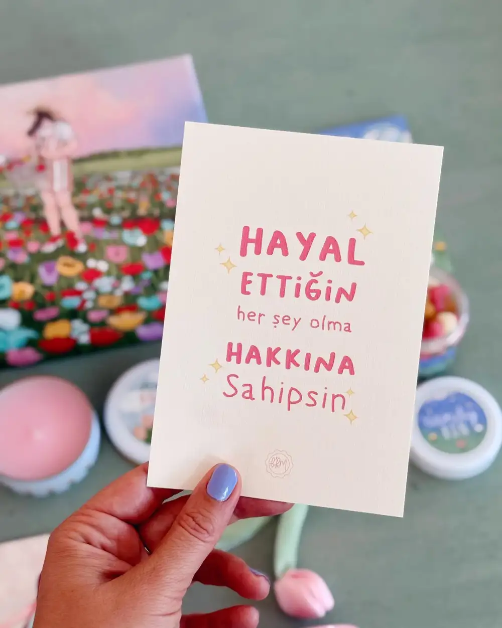 Rüya Tarlası Laleli Hediye Kutusu