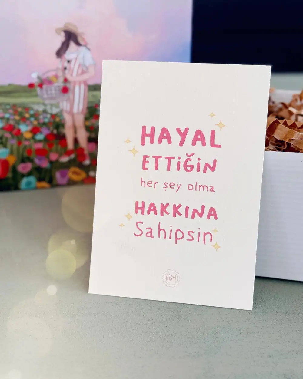 Rüya Tarlası Laleli Hediye Kutusu