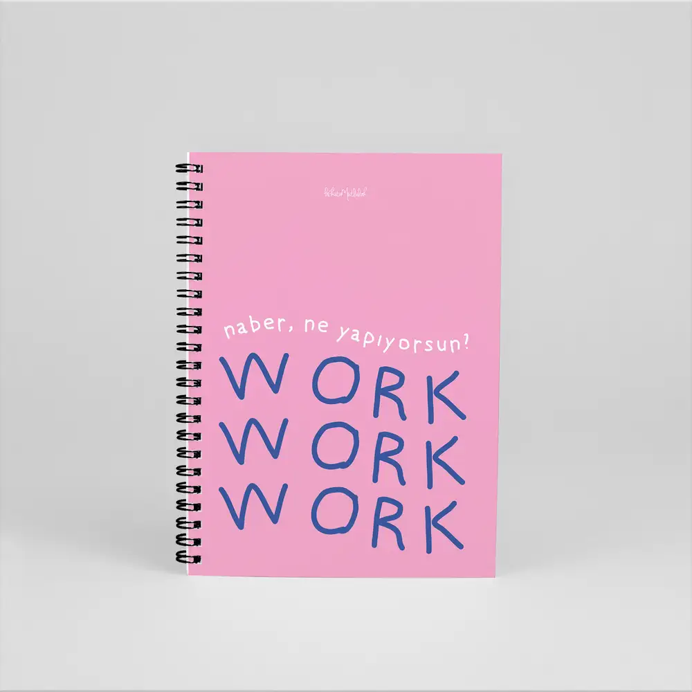 N257 Work Work A5 Spiralli Defter