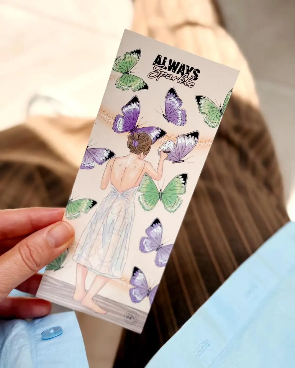 Always Sparkle Kelebekli Kitap Ayracı