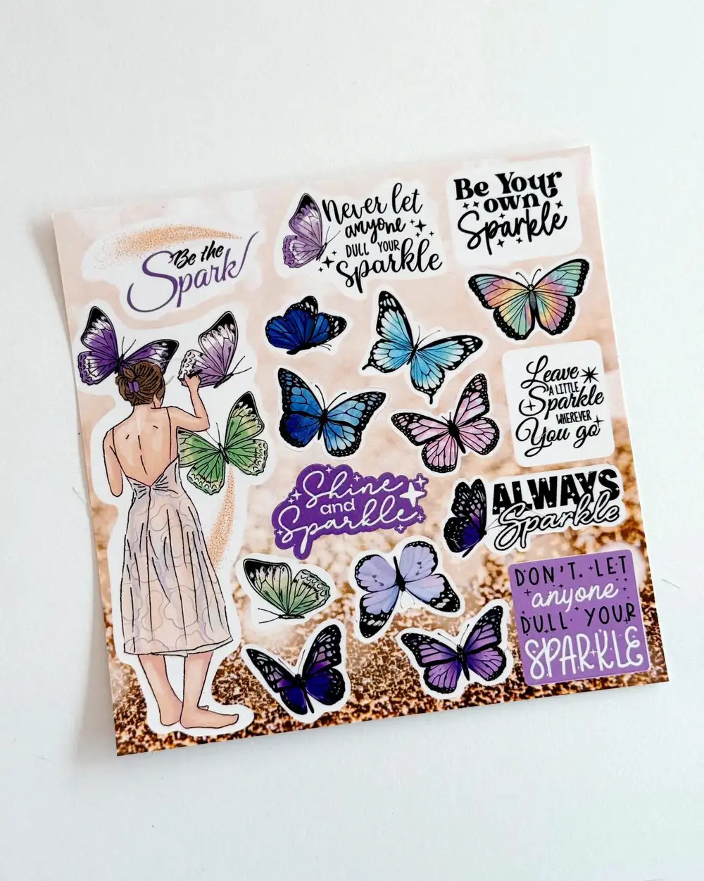 Daily Spark Kelebekli Sticker Seti