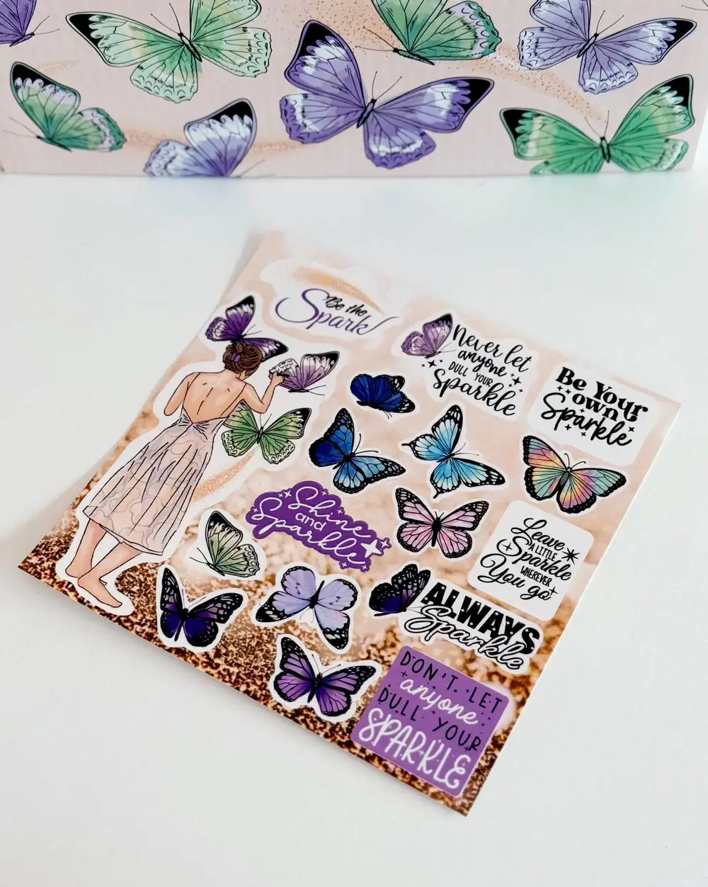 Daily Spark Kelebekli Sticker Seti