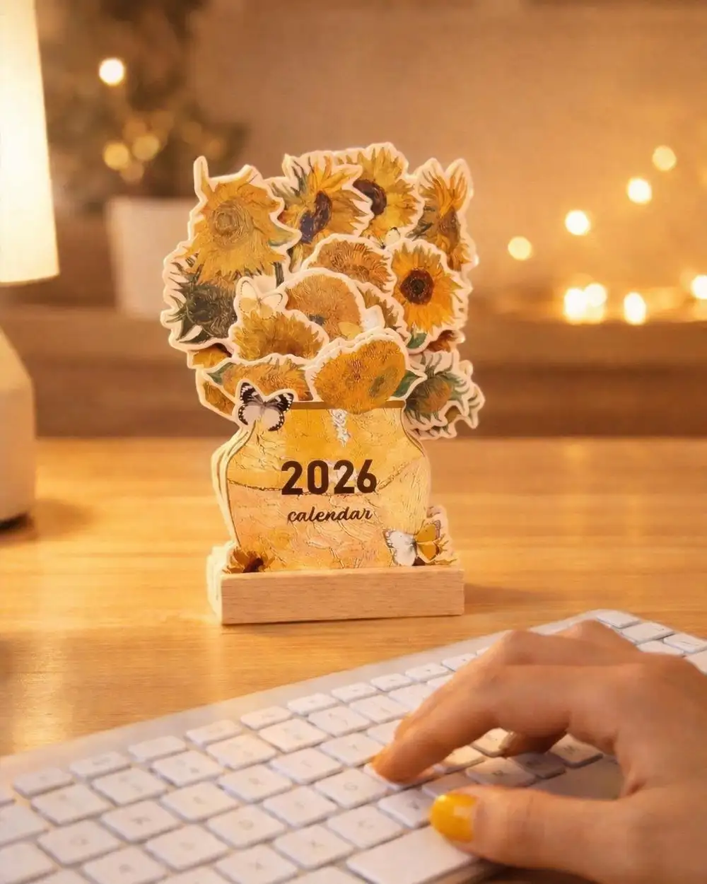 2026 Çiçekli Masa Takvimi Van Gogh Ayçiçekleri