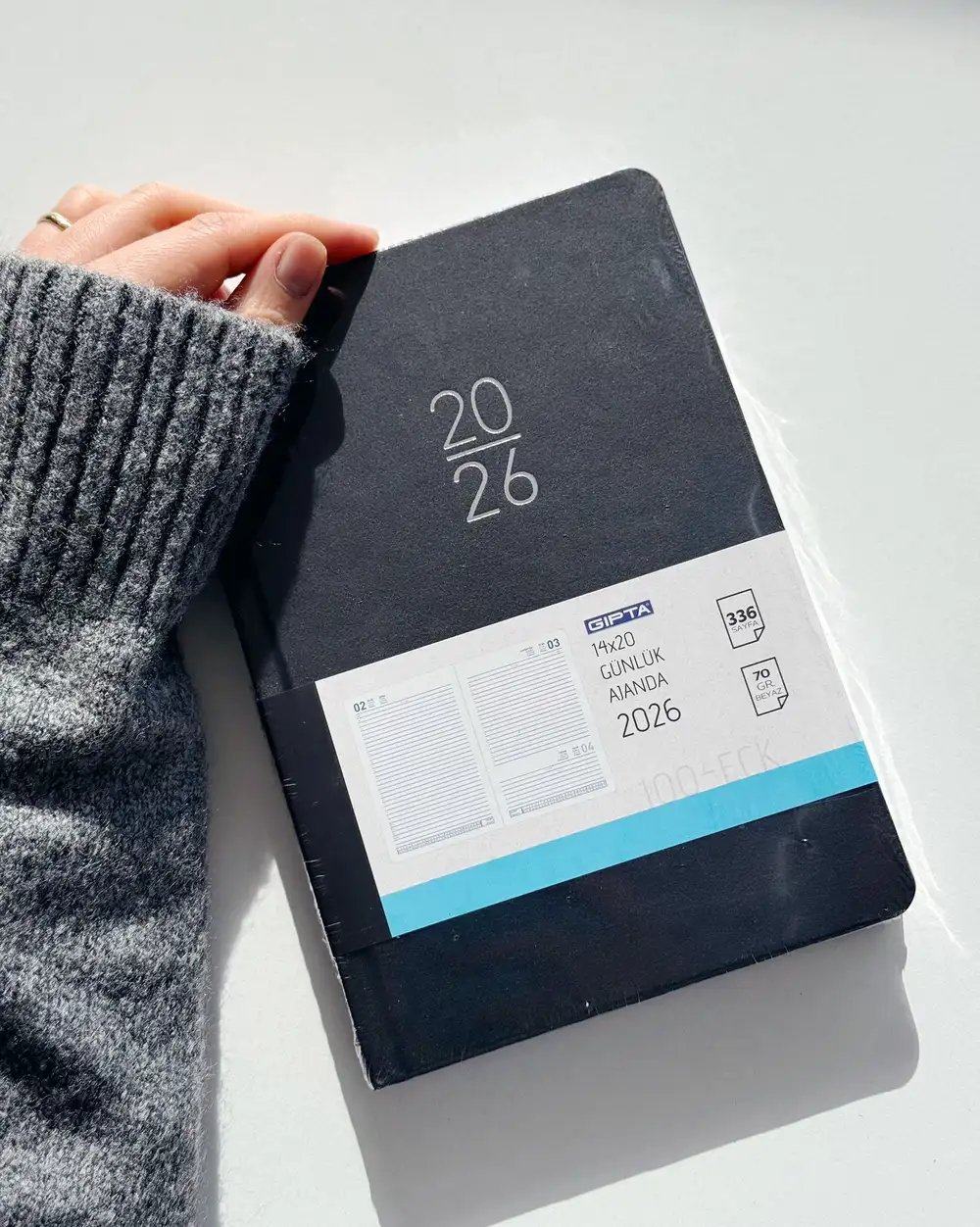 Gıpta 2026 Günlük Ajanda 14x20 - Siyah