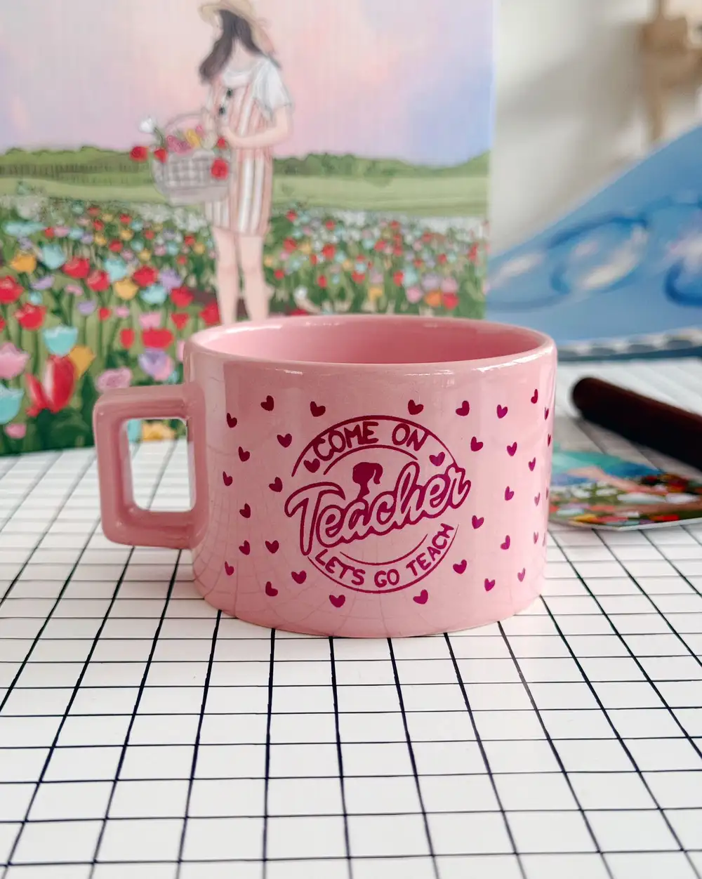 Öğretmene Barbie Hediye Kupa