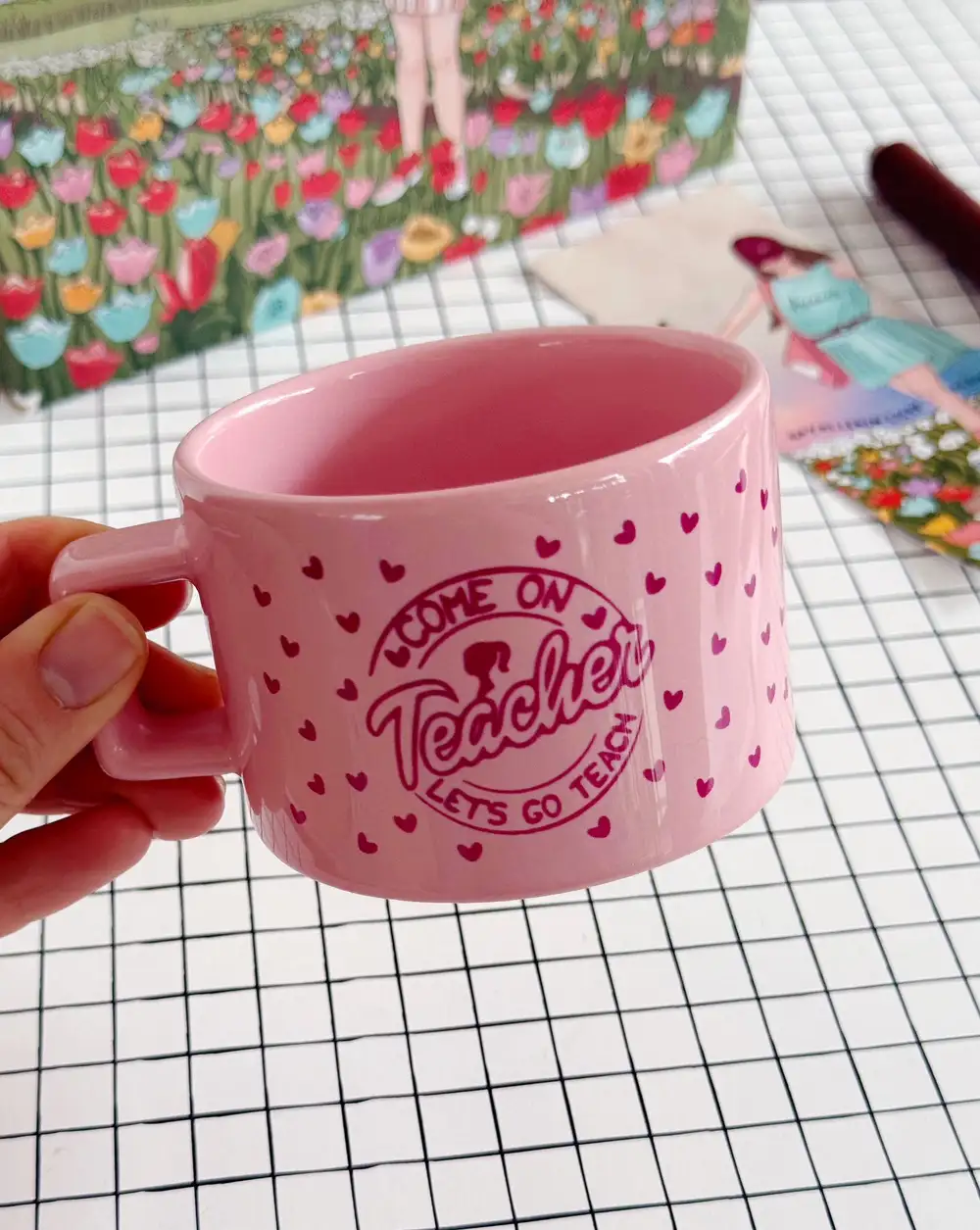 Öğretmene Barbie Hediye Kupa