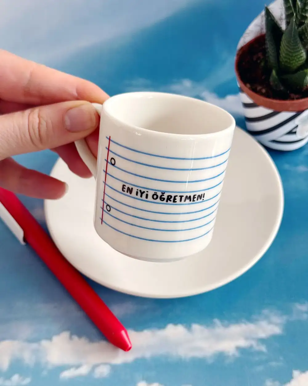 En İyi Öğretmene Türk Kahvesi Fincanı
