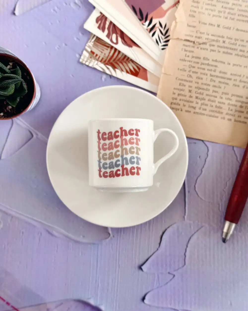 Boho Öğretmen Türk Kahvesi Fincanı