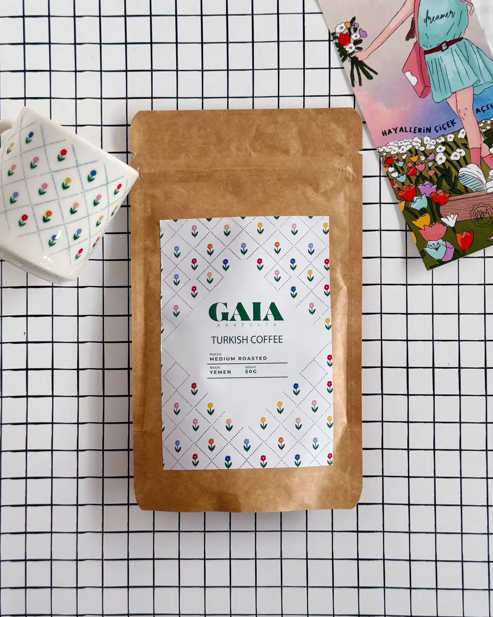 Gaia Anatolia Flower Türk Kahvesi 50 gr.