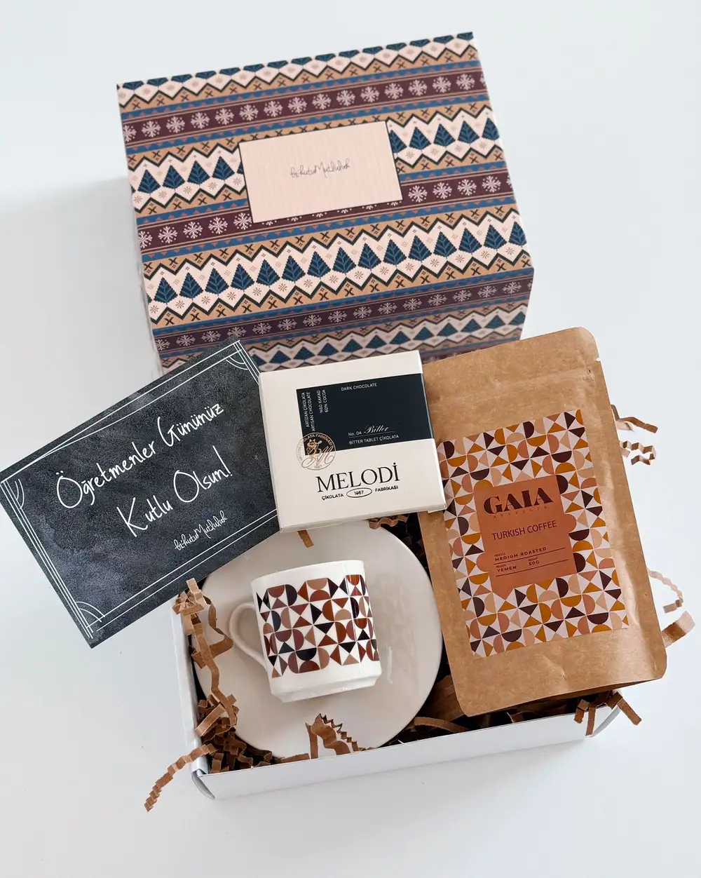 Erkek Öğretmene Şık Hediye Kutusu