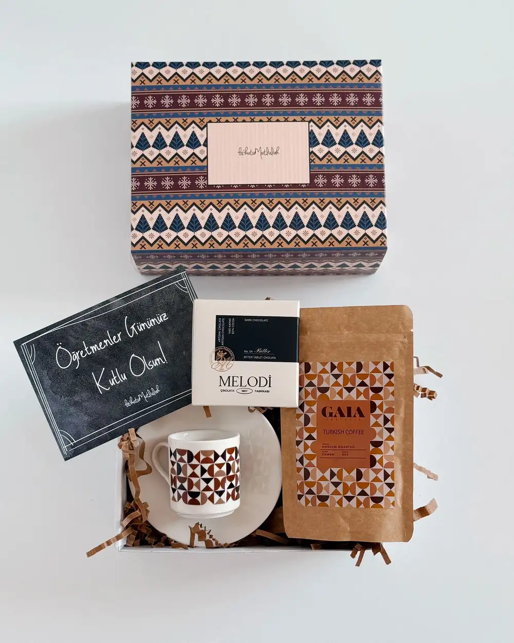 Erkek Öğretmene Şık Hediye Kutusu