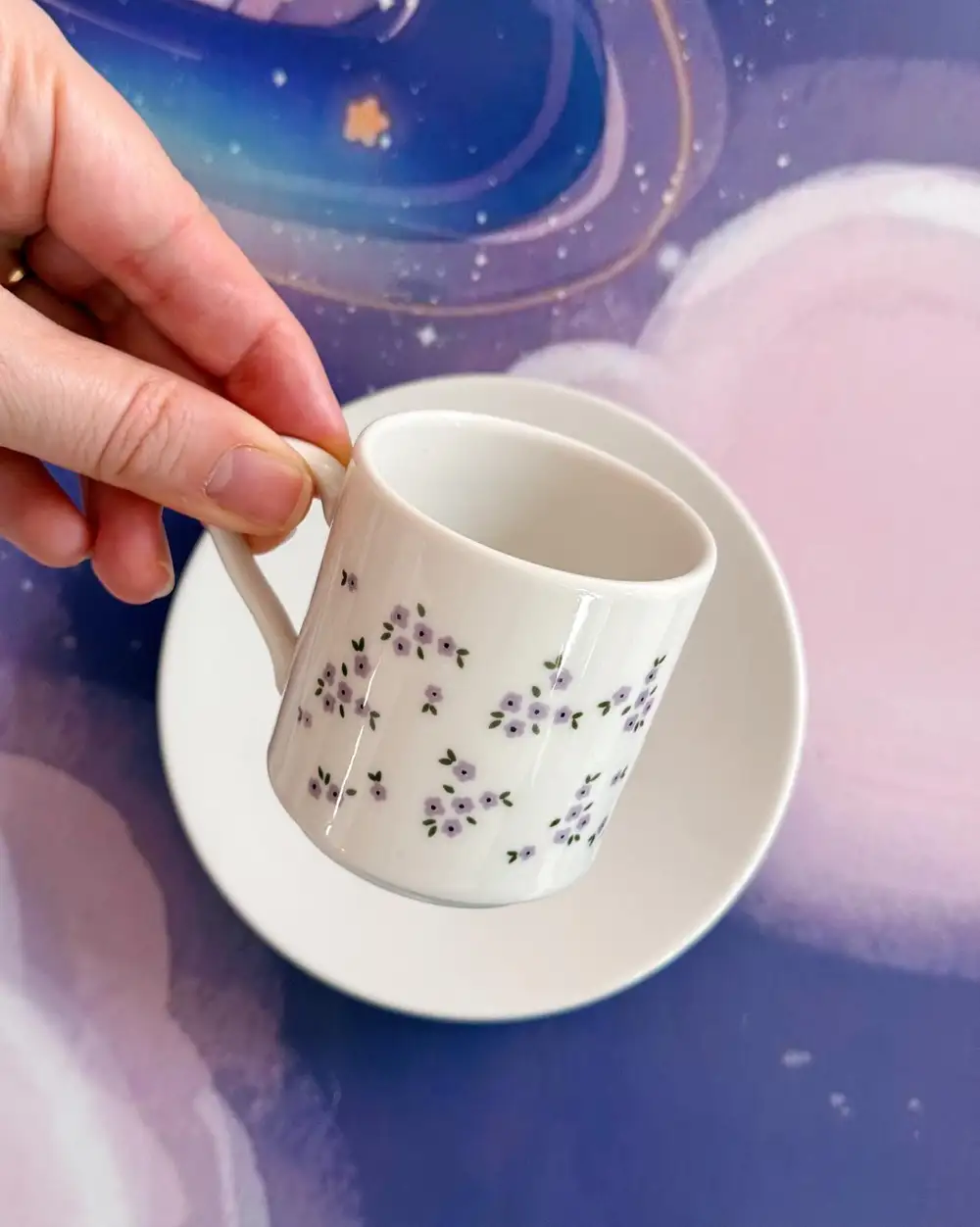 Unutma Beni Çiçeği Türk Kahvesi Fincanı