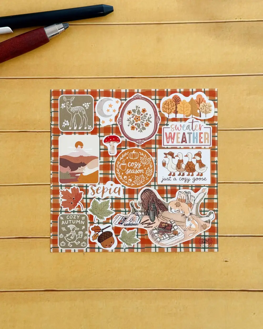 Sepya Hayaller Sticker Seti