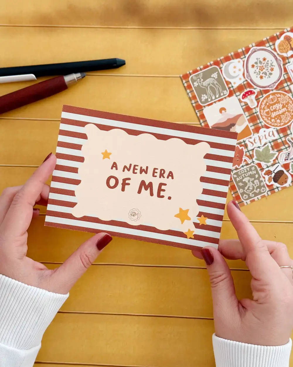 A New Era Of Me Motto Kartı Kartpostal