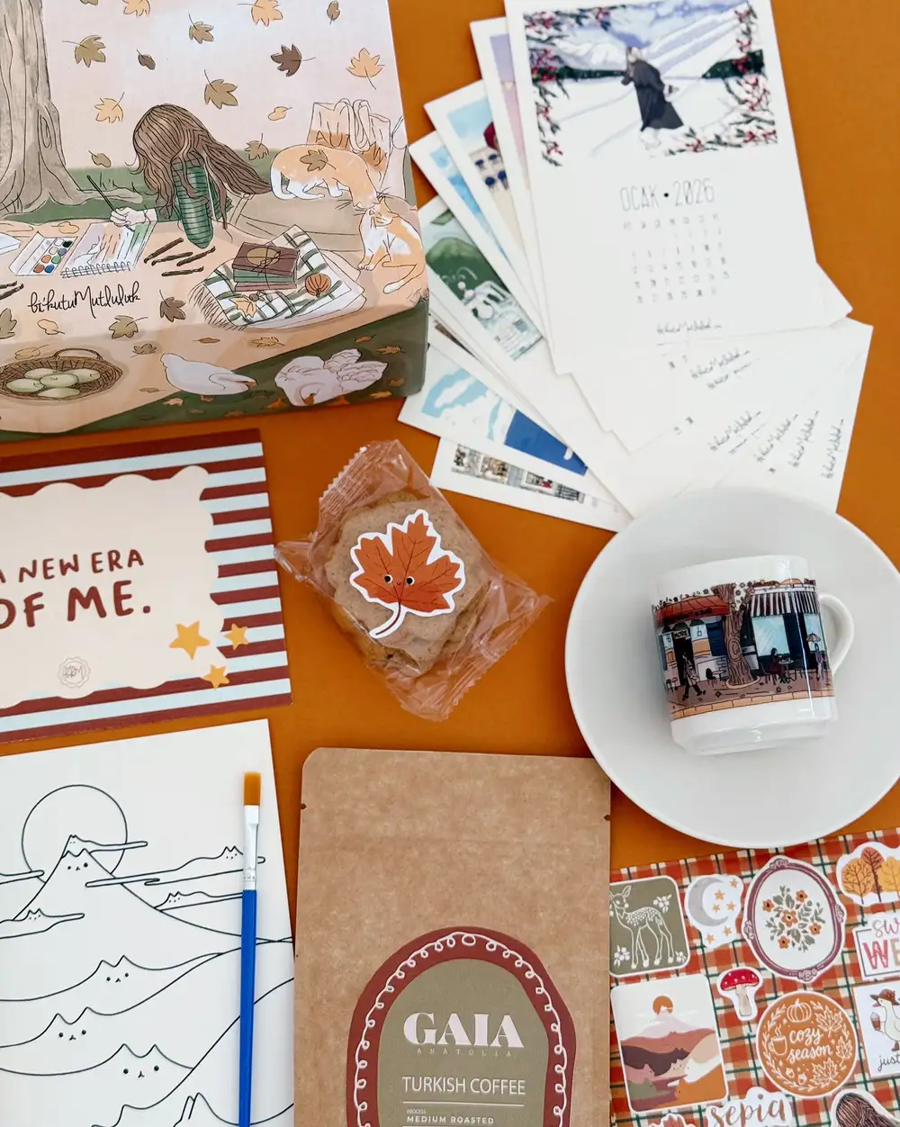 Sürpriz Sepya Hediye Kutusu Seti