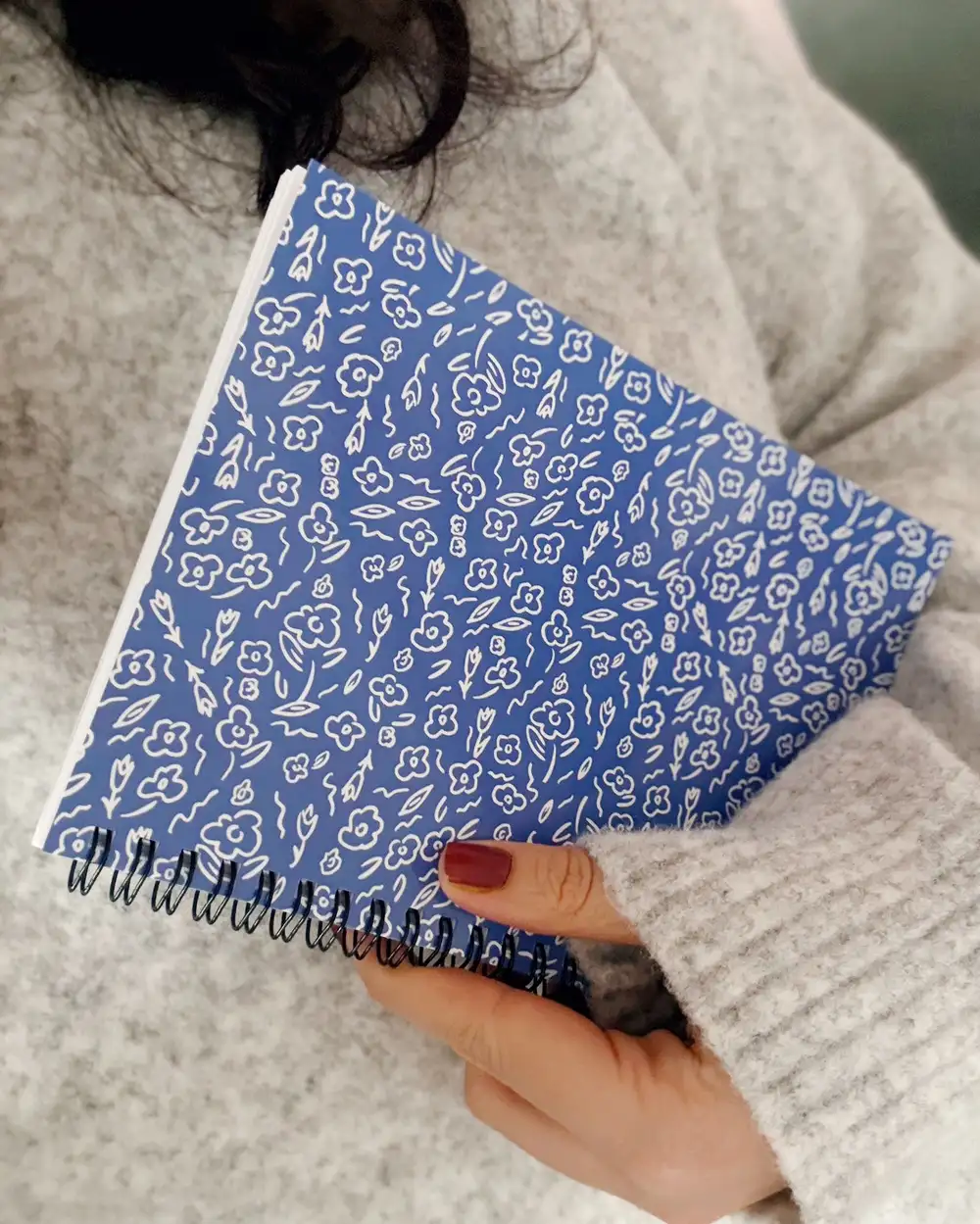 N271 Feel Çiçekli A5 Spiralli Defter