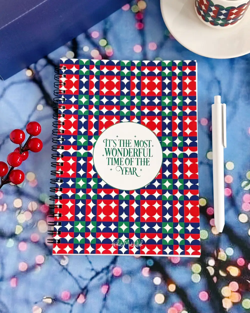 N273 Wonderful Year Yılbaşı A5 Spiralli Defter