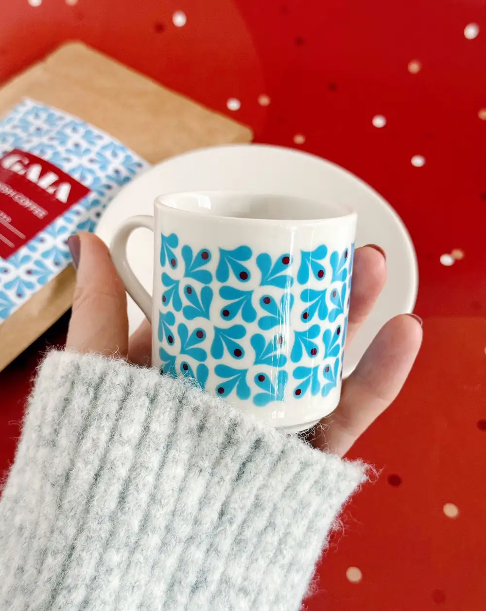 Anatolia Motifli Türk Kahvesi Fincanı