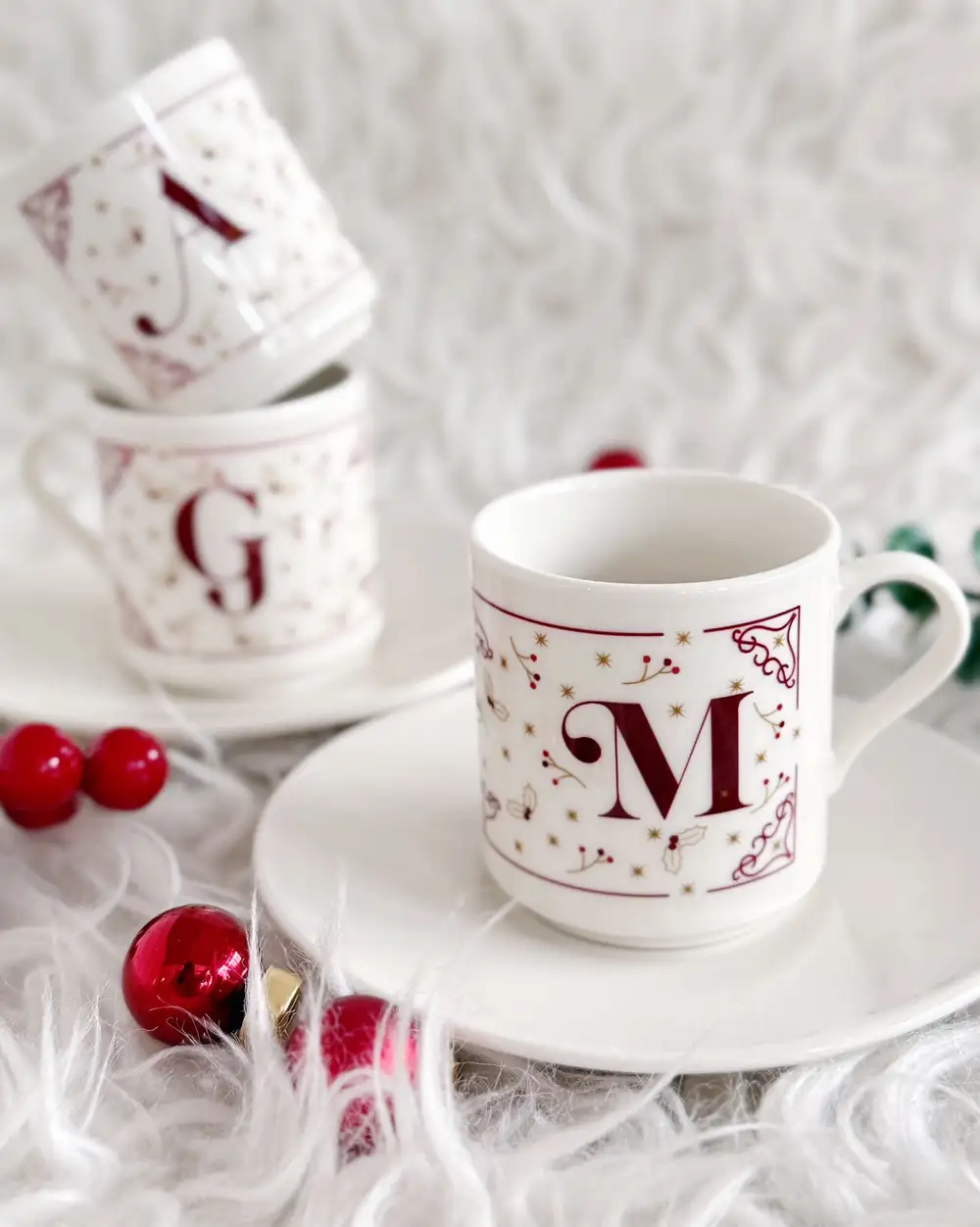 Baş Harfli Yılbaşı Hediyesi Türk Kahvesi Fincanı