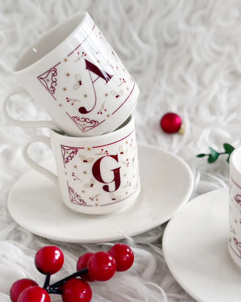 Baş Harfli Yılbaşı Hediyesi Türk Kahvesi Fincanı