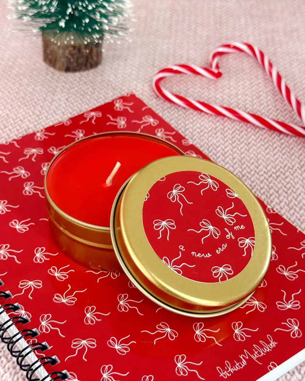 New Era Yılbaşı Hediyelik Metal Mum