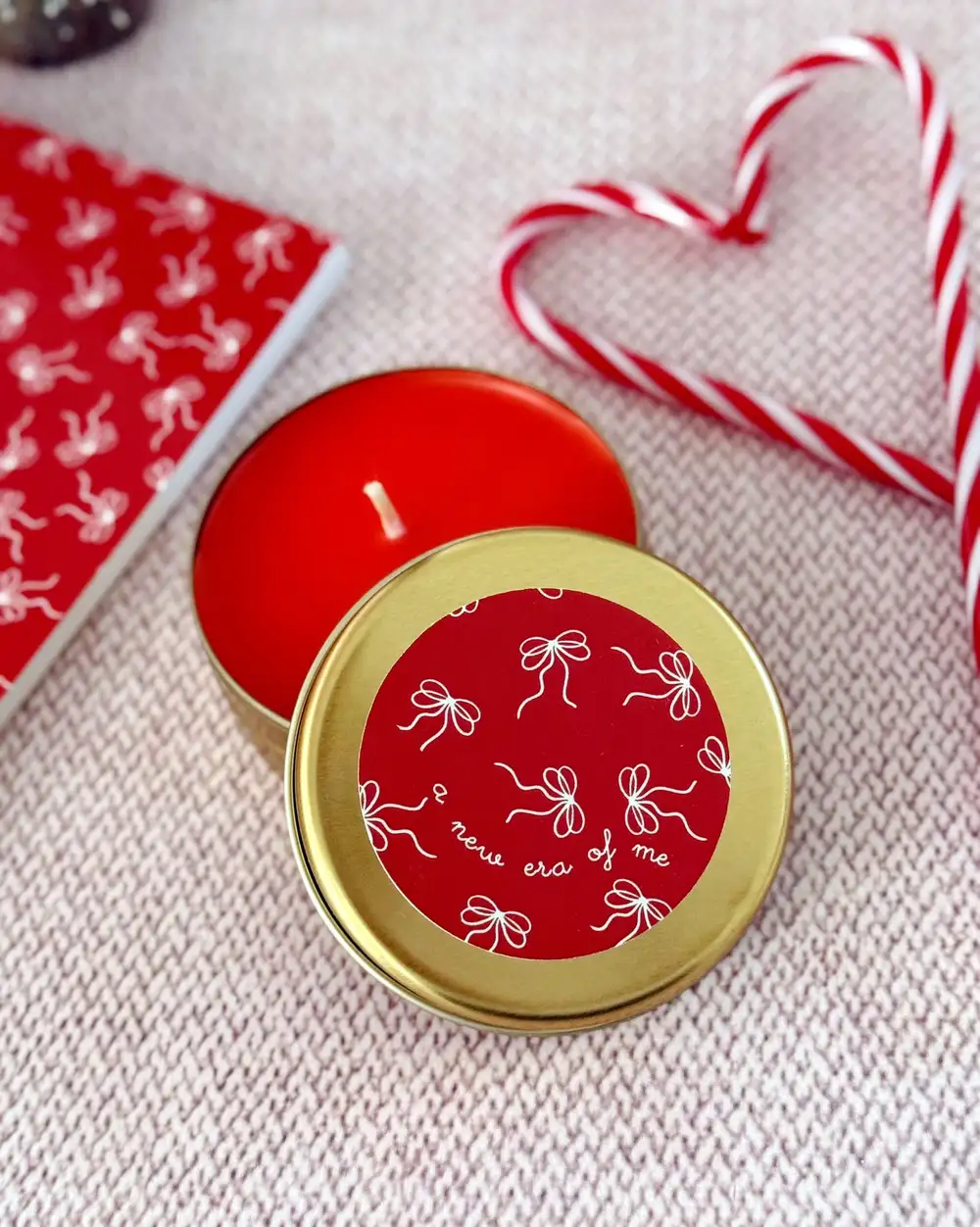 New Era Yılbaşı Hediyelik Metal Mum