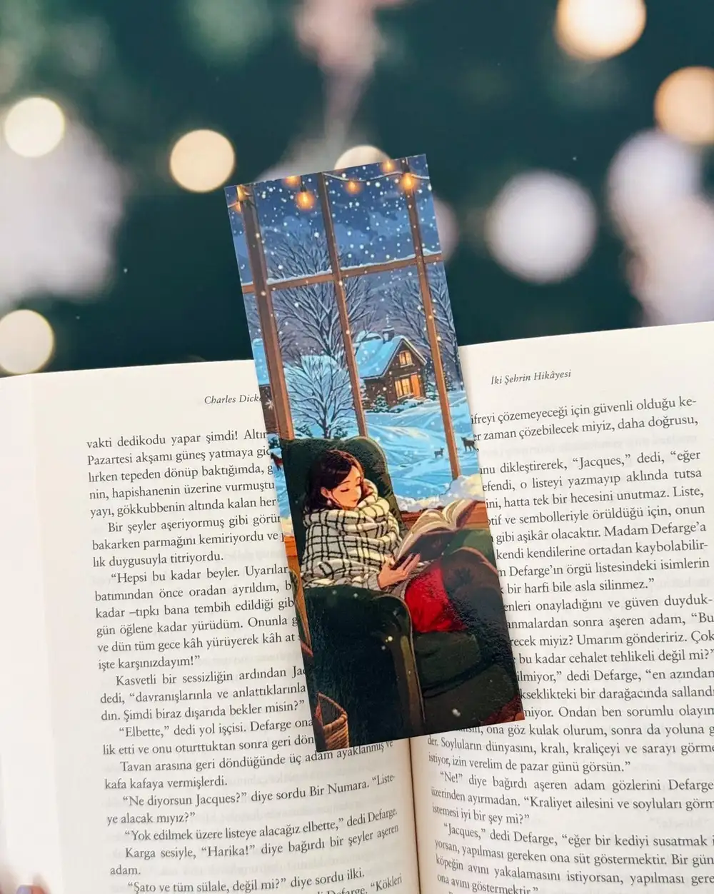 Kitapsever Kadın Vintage Kitap Ayracı