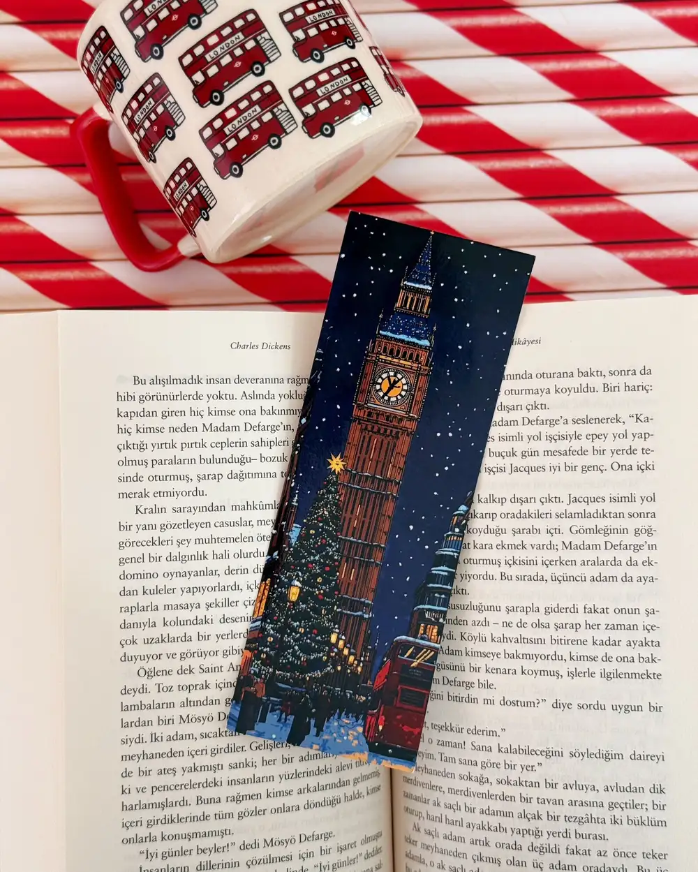 Londra'da Yeni Yıl Kitap Ayracı