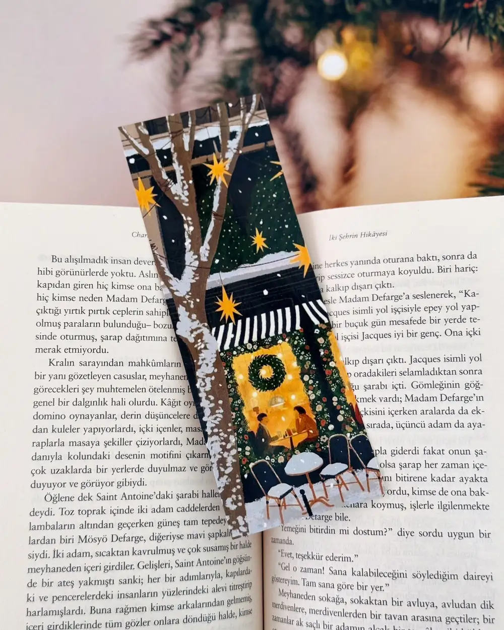 Vintage Cafe Kitap Ayracı