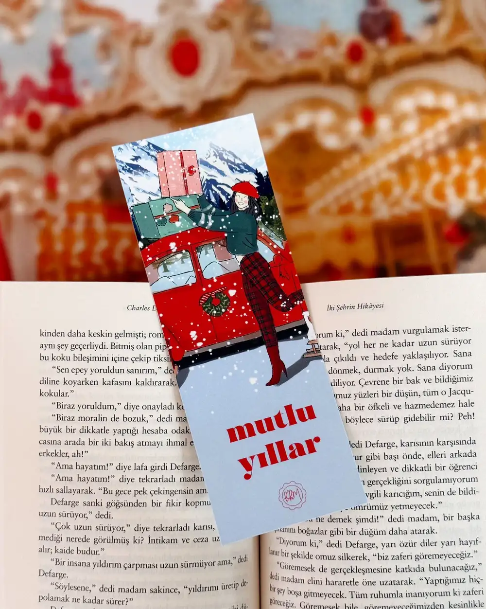 Vosvoslu Kız Çizimli Kitap Ayracı