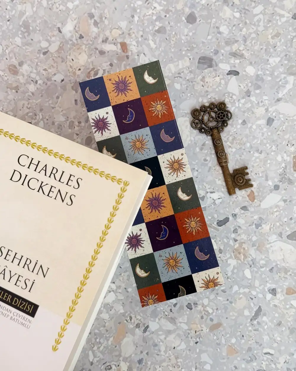 Boho Gökyüzü Kitap Ayracı