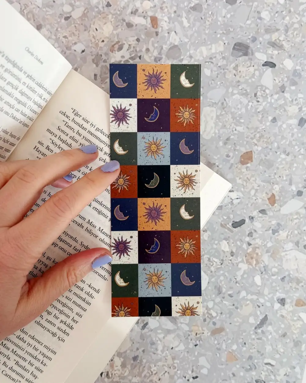 Boho Gökyüzü Kitap Ayracı