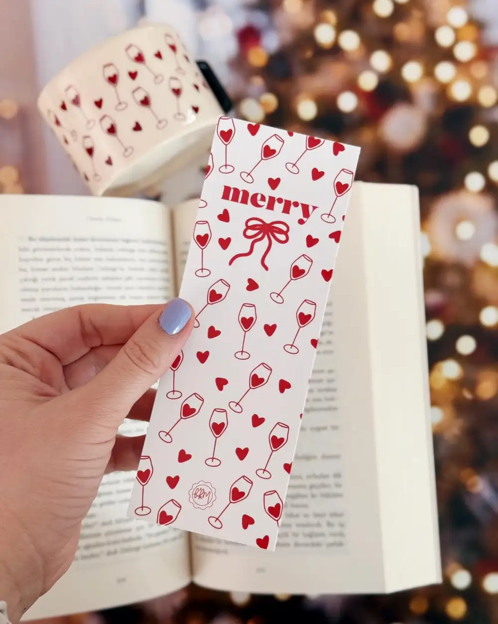 Merry Fiyonklu Kitap Ayracı