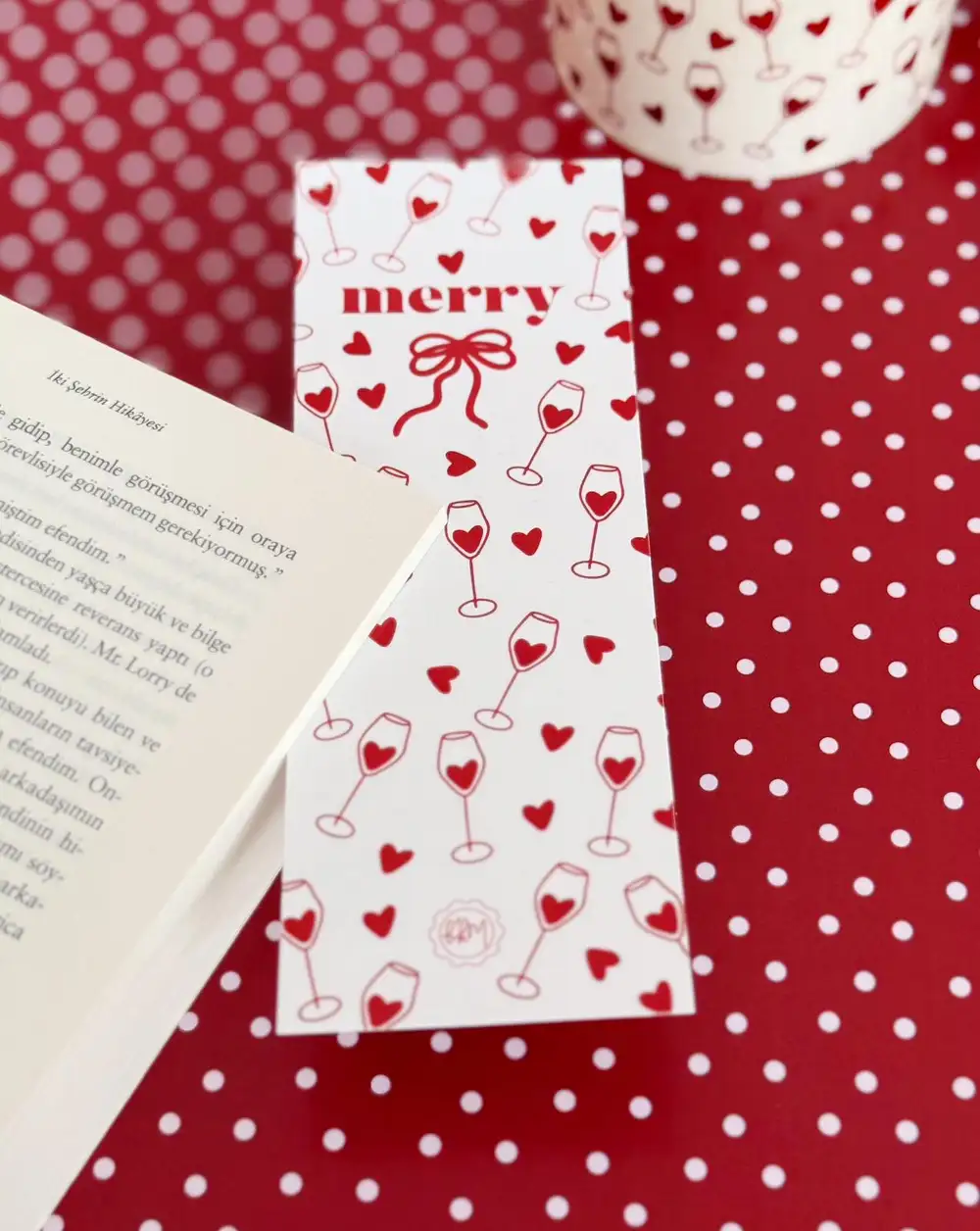 Merry Fiyonklu Kitap Ayracı
