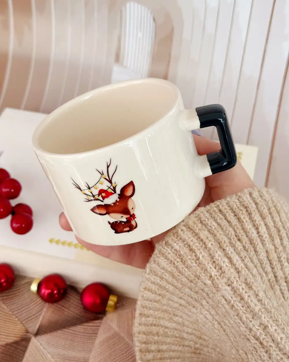 Geyikli Hediye Kupa Fincan