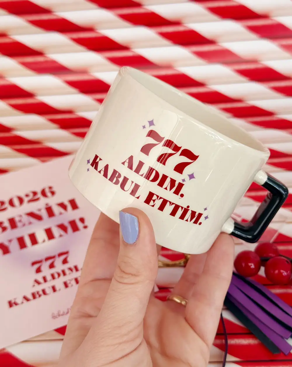 2026 Benim Yılım Olacak Manifestli Yılbaşı Hediye Kupa Fincan