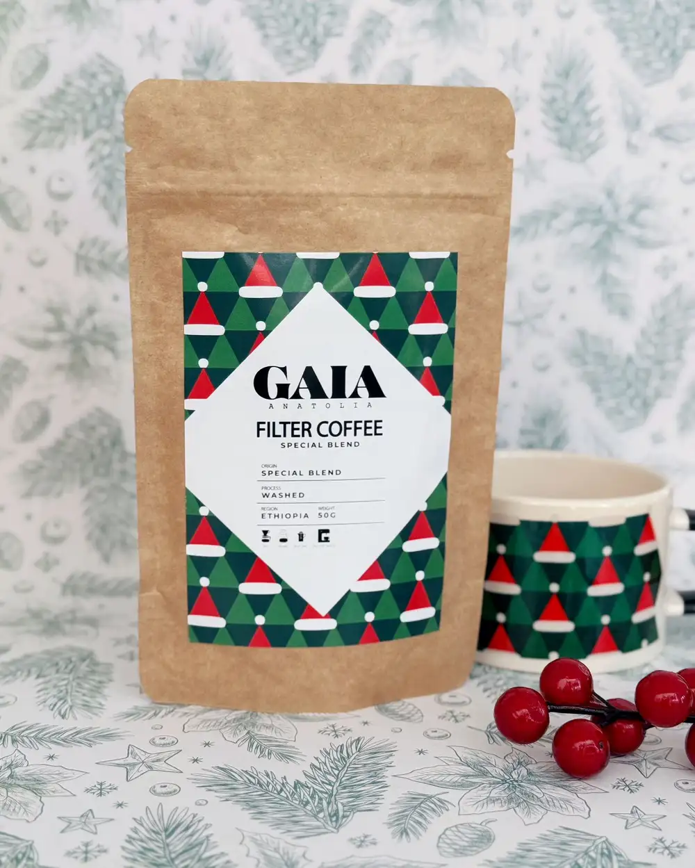 Filtre Kahve - Yılbaşı Ruhu Gaia Anatolia Filter Coffee 50 gr.