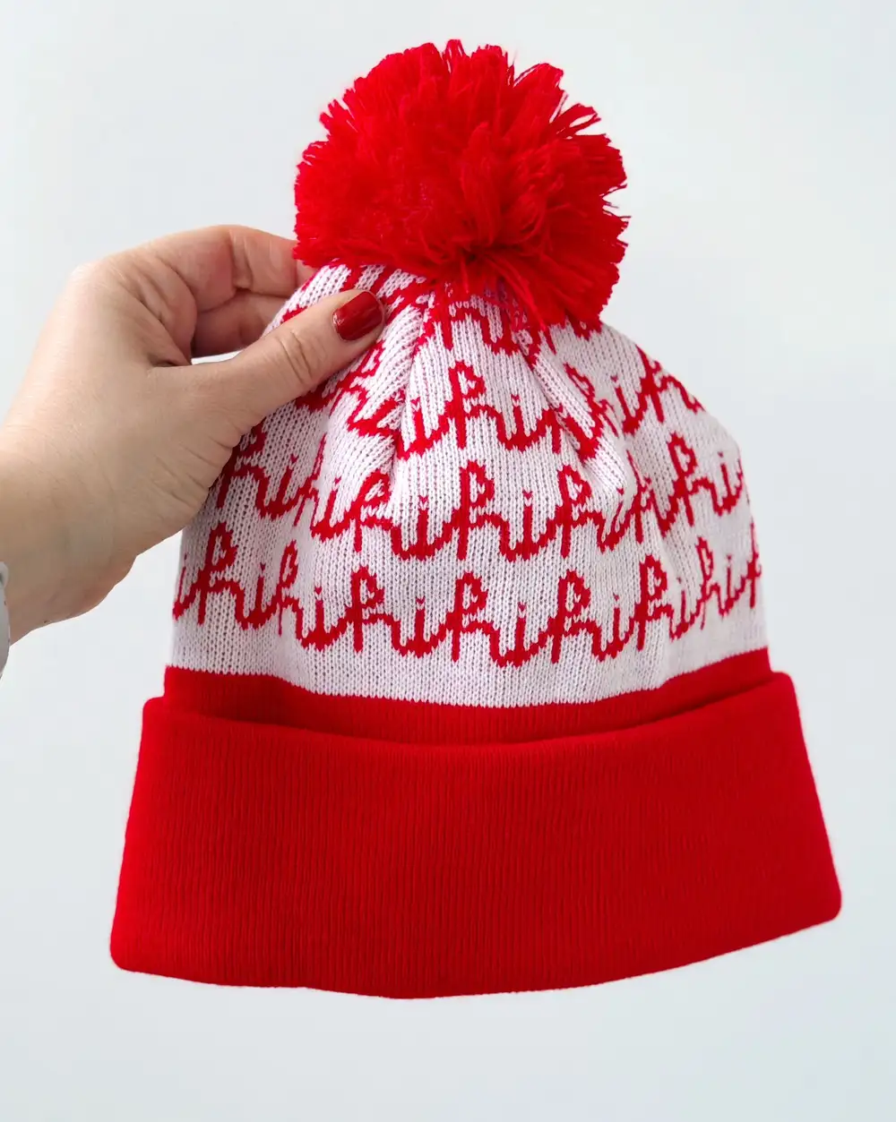 Hi Hi Yılbaşı Kırmızı Bere