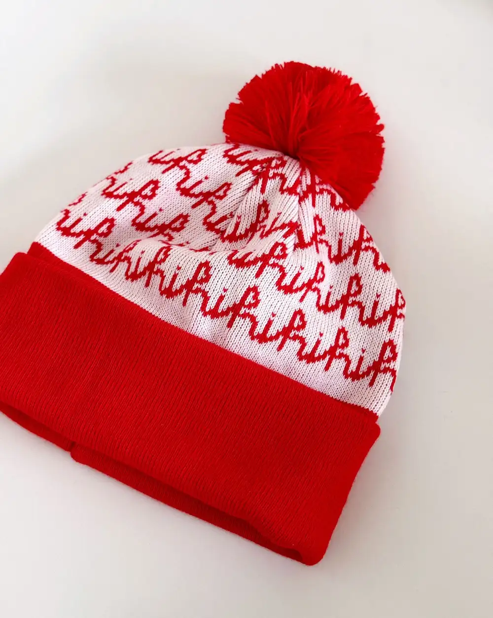 Hi Hi Yılbaşı Kırmızı Bere