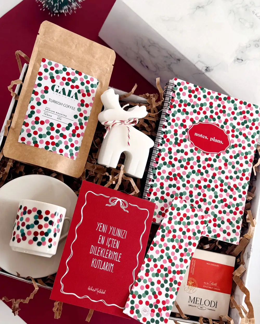 Konfeti Yılbaşı Hediye Kutusu