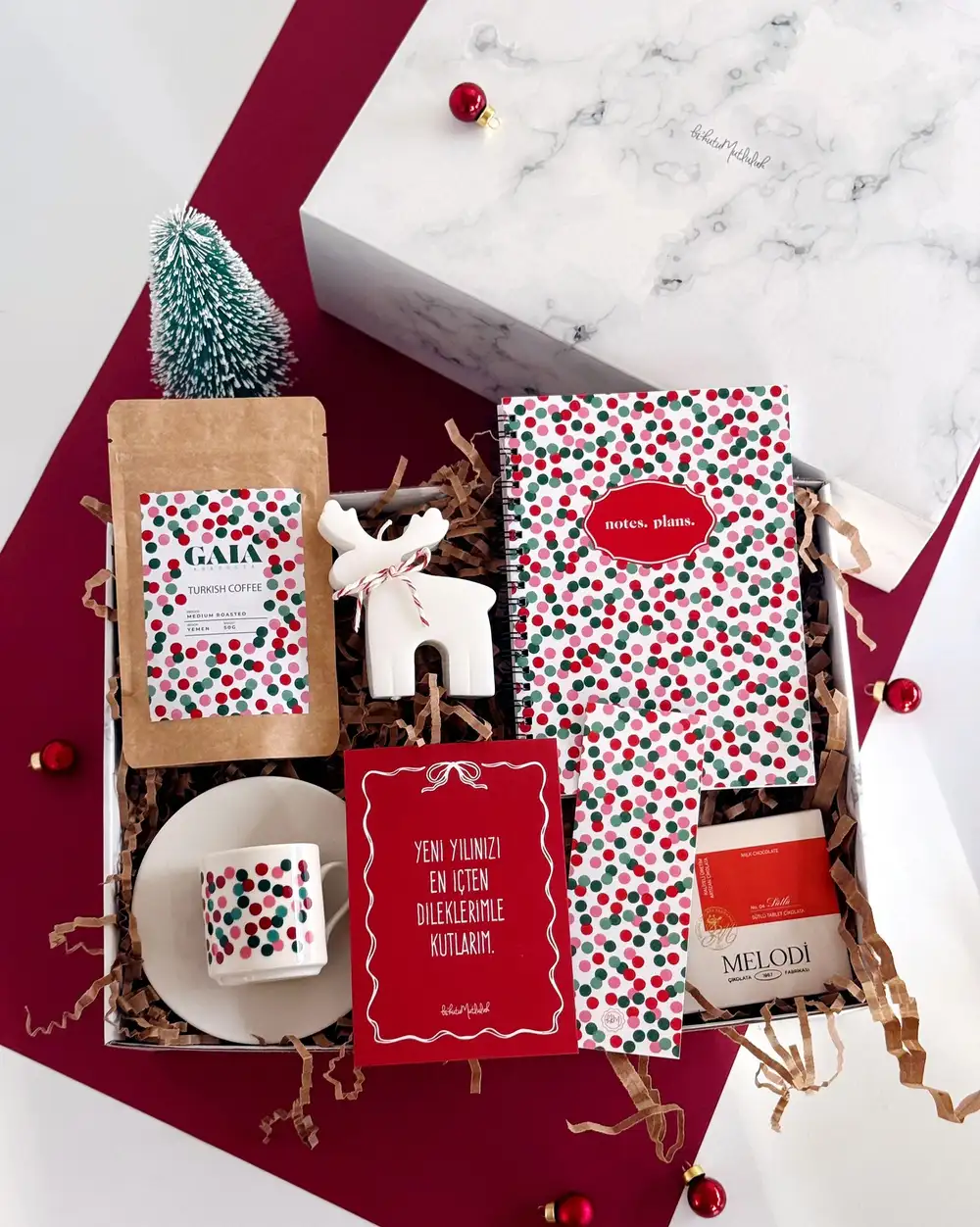 Konfeti Yılbaşı Hediye Kutusu