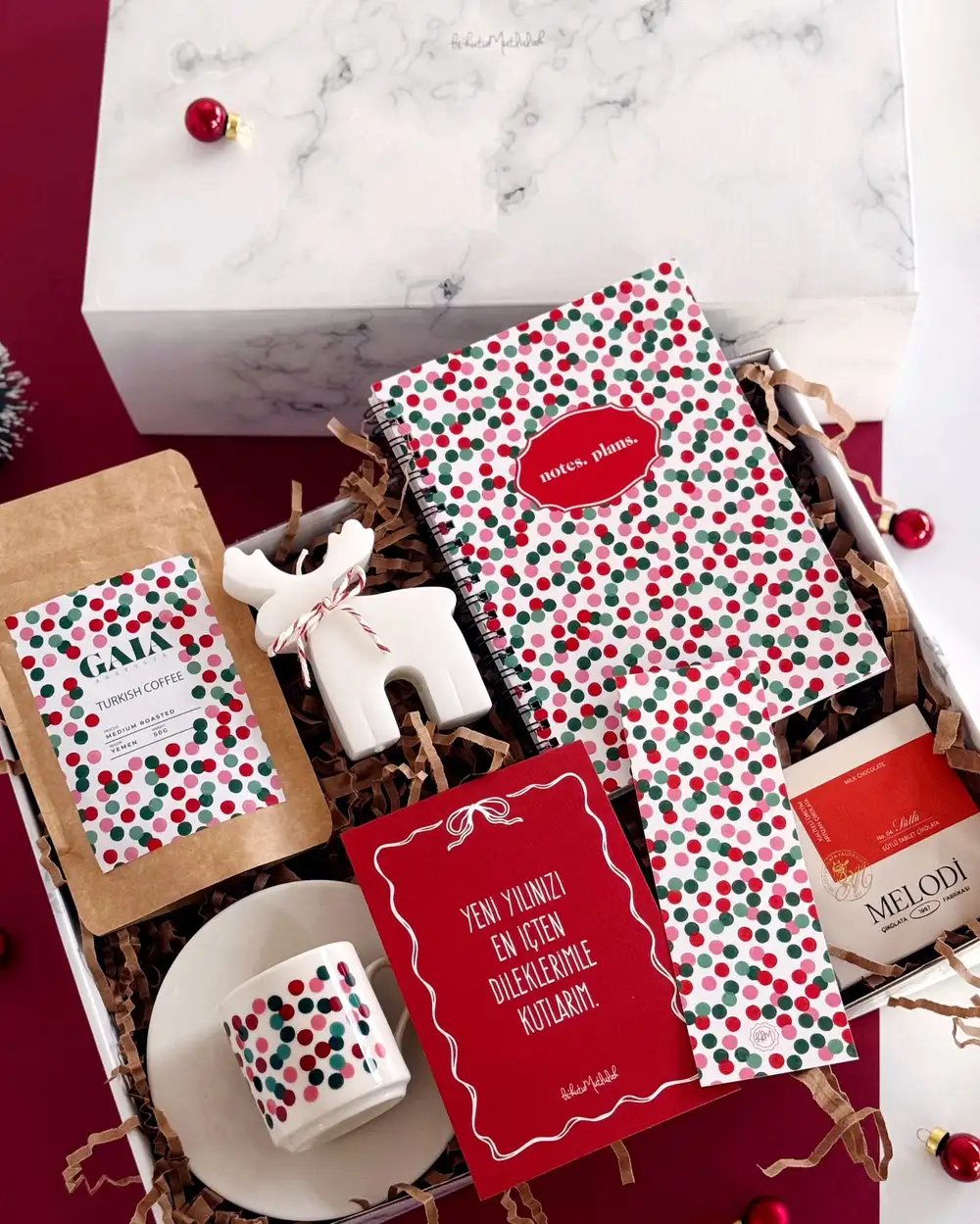 Konfeti Yılbaşı Hediye Kutusu